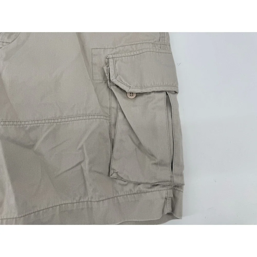 Polo‎ Ralph Lauren Cargo Shorts Mens 46 Khaki Tan Classic Chino Cotton Utility